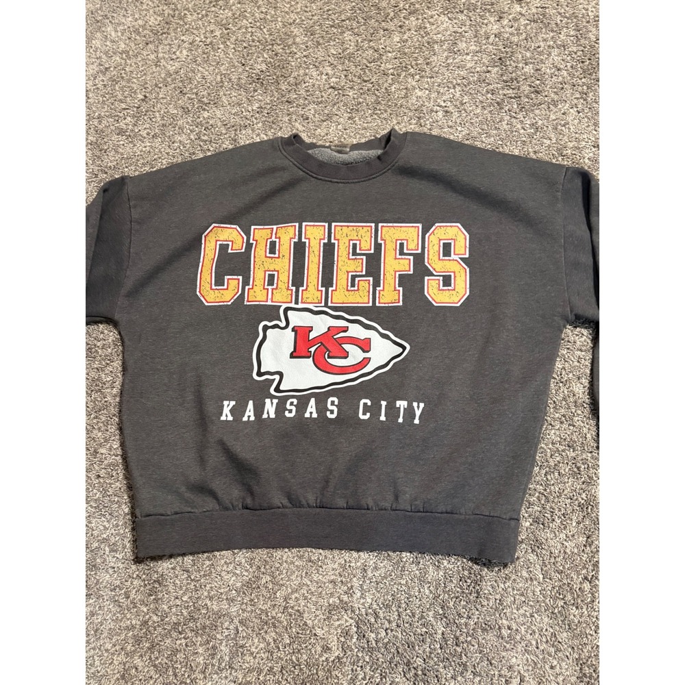 Gameday Couture Kansas City Chiefs Charcoal Grey Oversized Sweatshirt XL